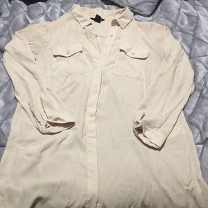 Long silk blouse
